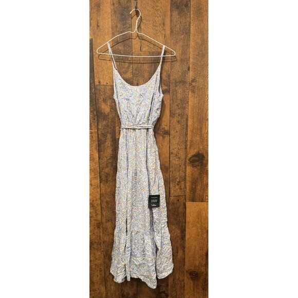 NWT lulus Bliss Light Blue Floral Maxi Dress XS - Picture 2 of 4